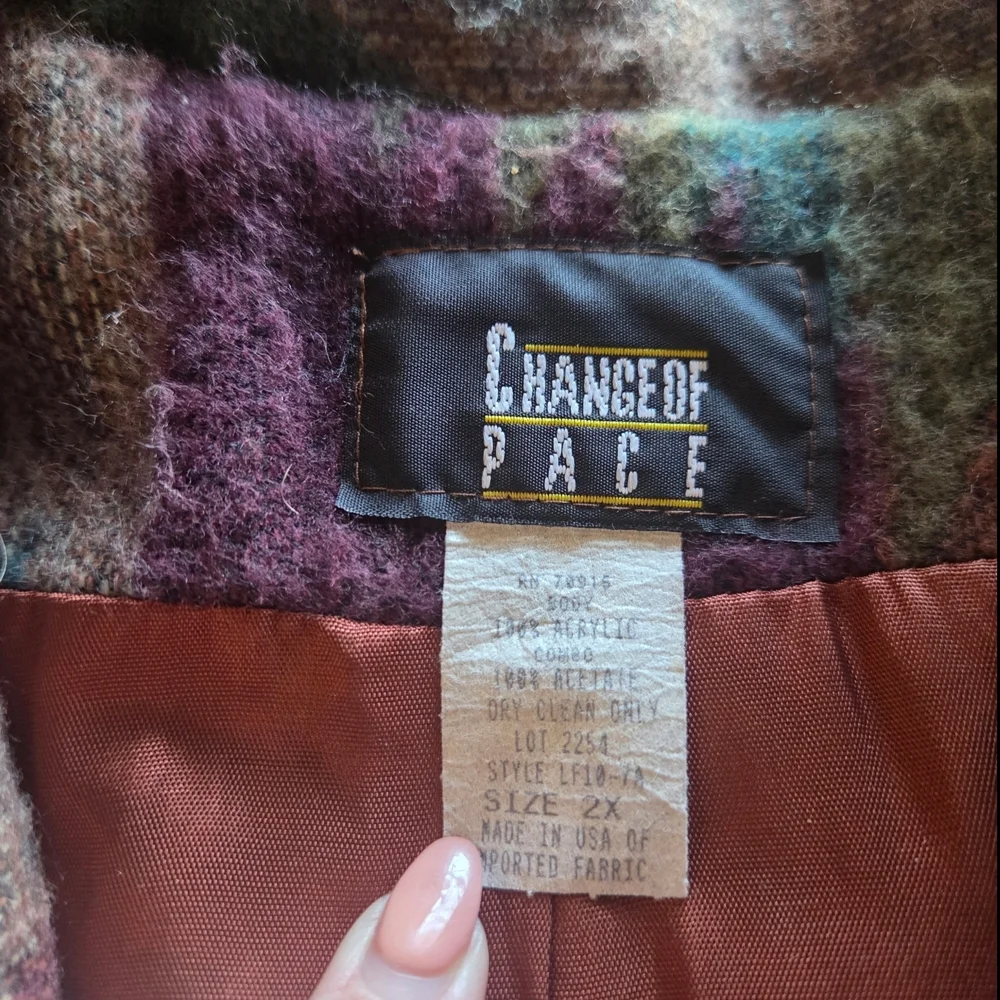 Vintage Change Of Pace Aztec Patterned Sports Coat